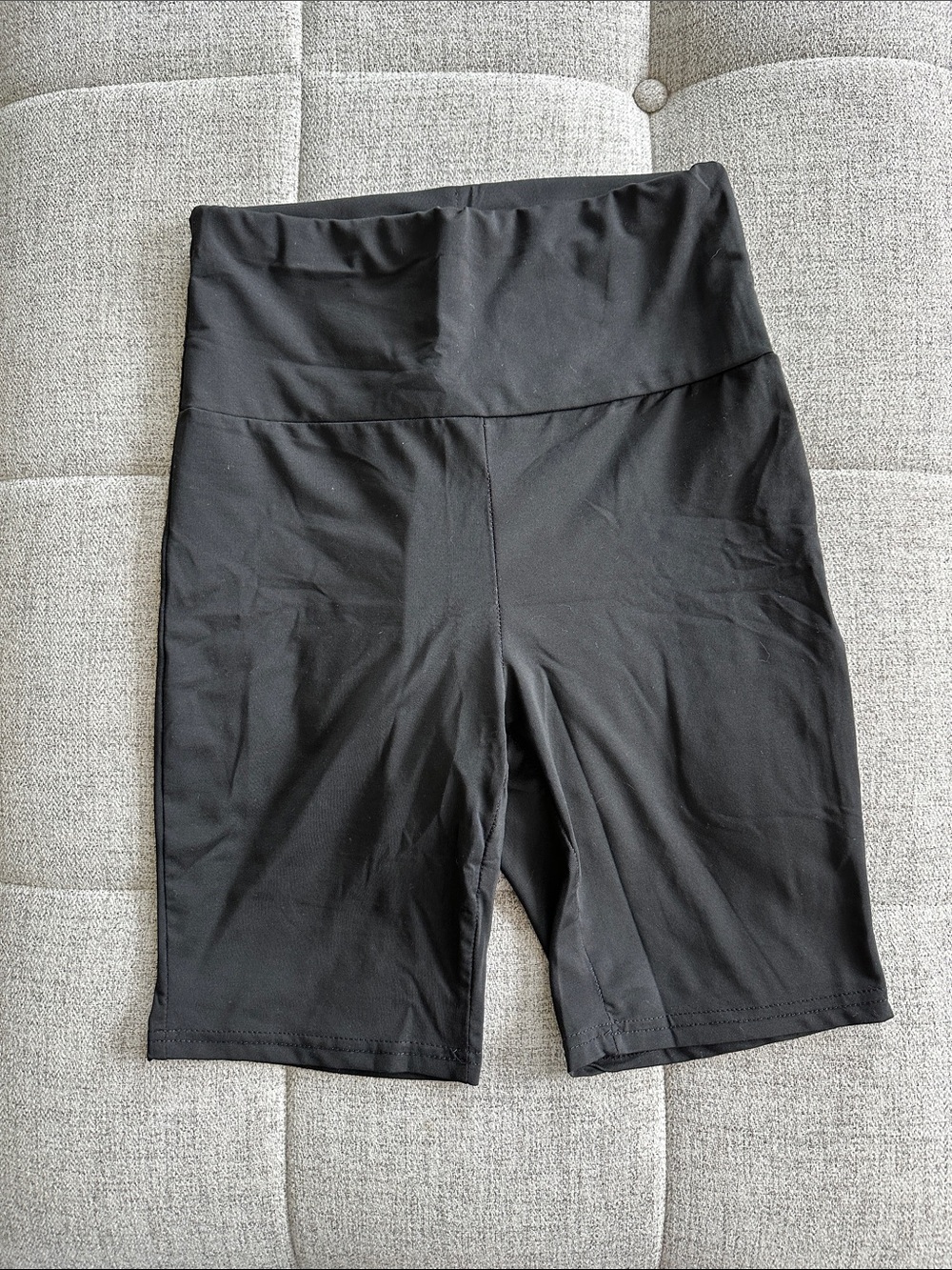 Women’s High-Waist Black Bike Shorts